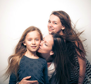 Foto einer glücklichen Familie